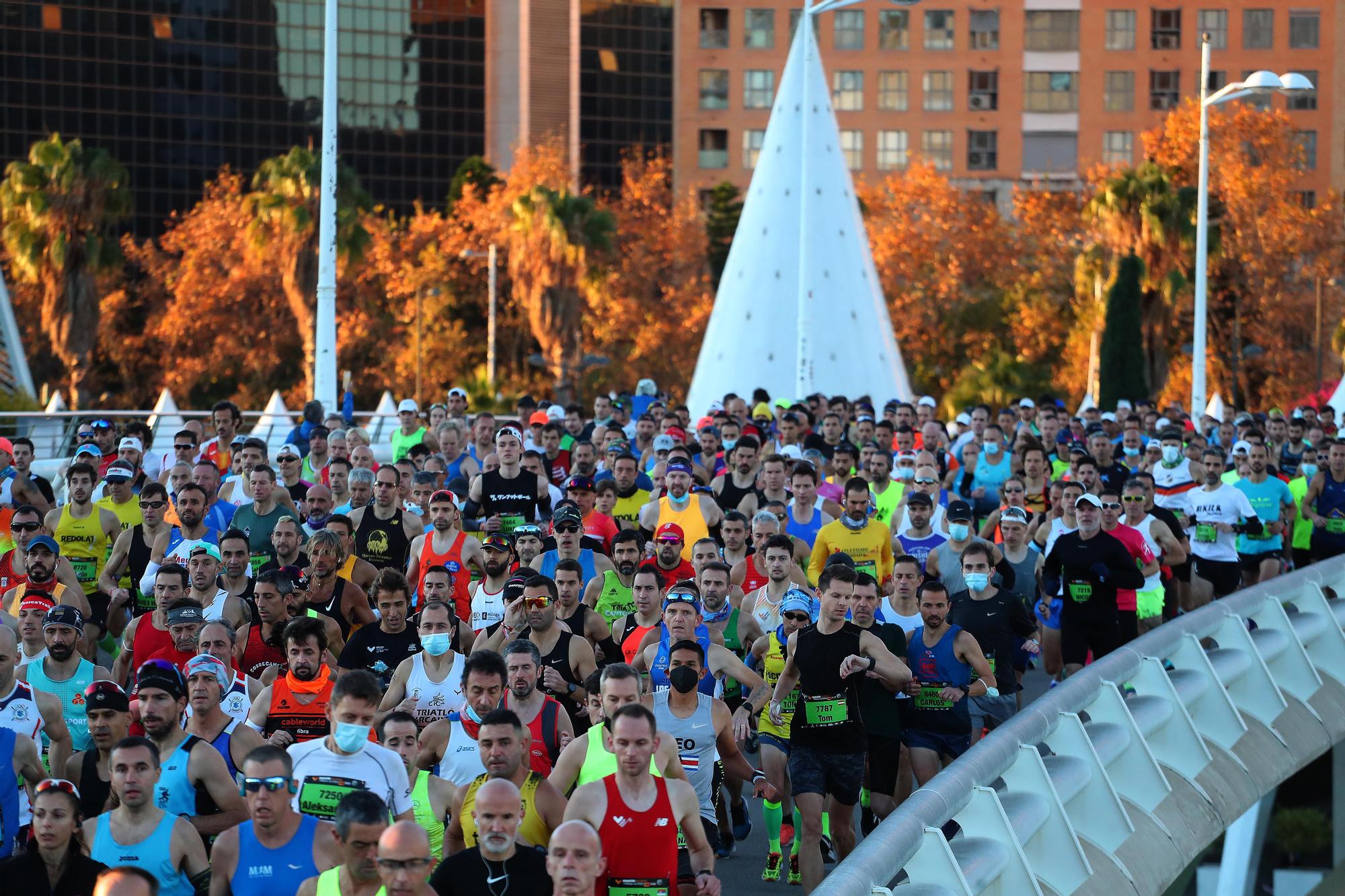 Salida del Maratón Valencia 2021