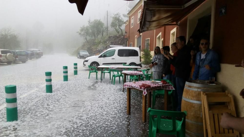 El temporal deja precipitaciones en otros puntos de la provincia y un descenso térmico de once grados en Alcoy