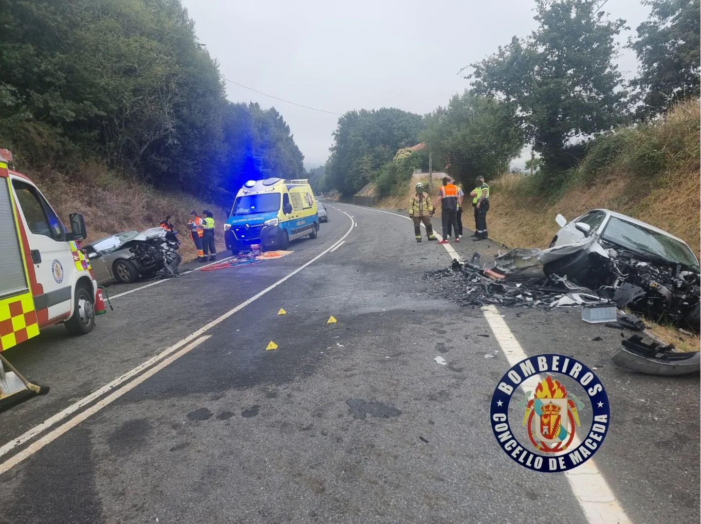 Accidente mortal en Espadañedo: una fallecida y un herido grave