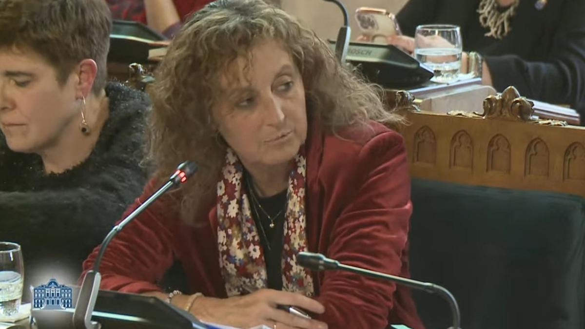 Eva Ledo, ayer, en la Junta.