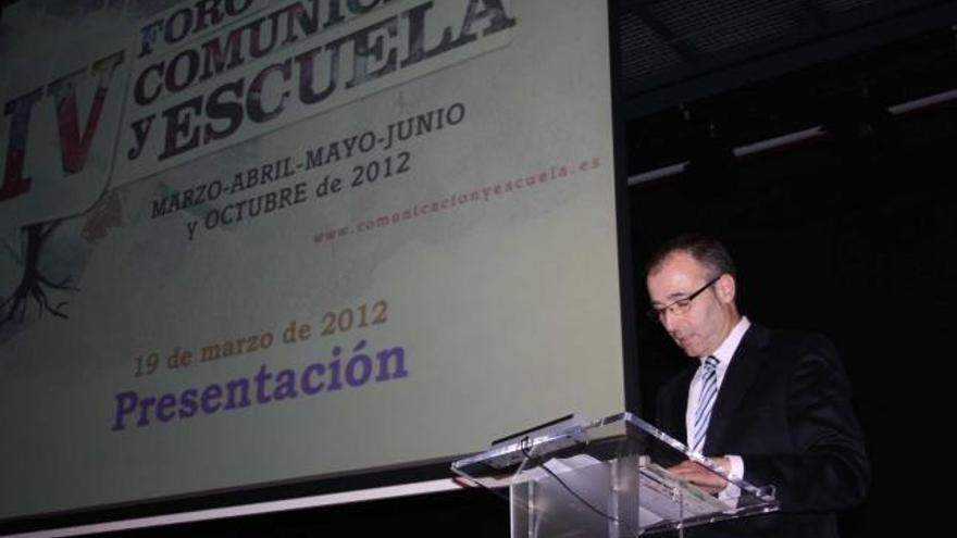 Luis Felipe Fernández, ayer, durante la presentación.