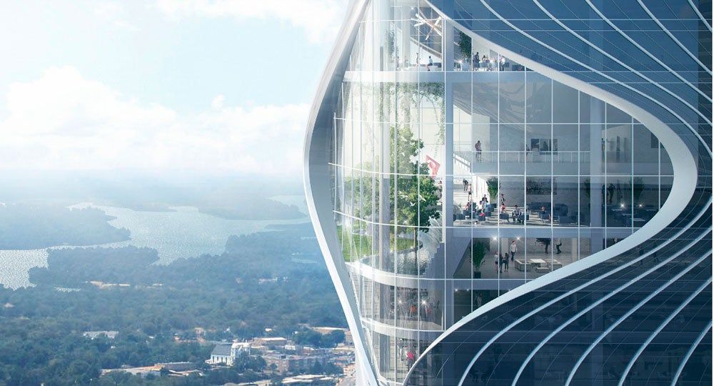 Edificio The Eyes of Pingshan del estudio RMJM
