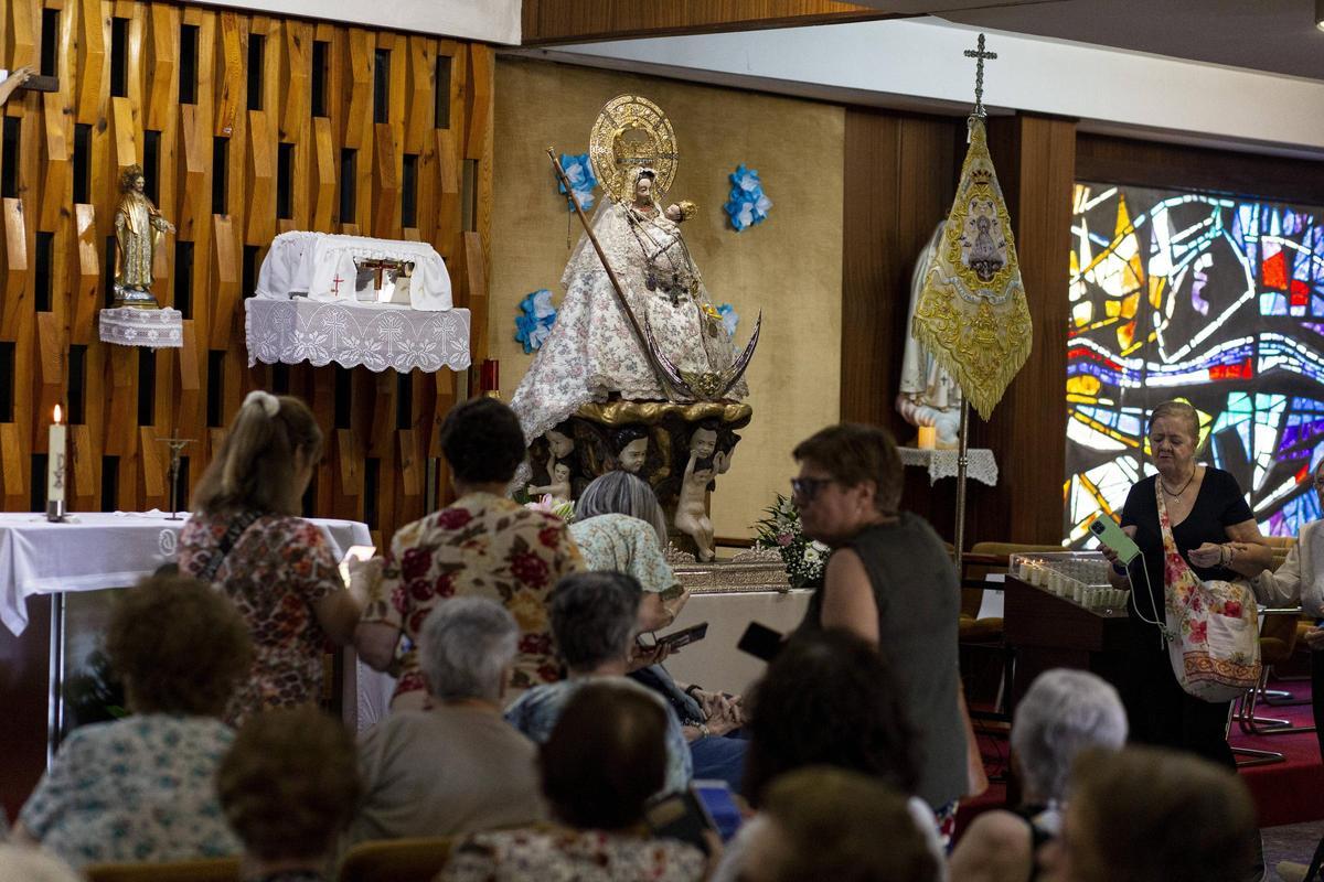 La Virgen de la Montaña en la Residencia Cervantes de Cáceres