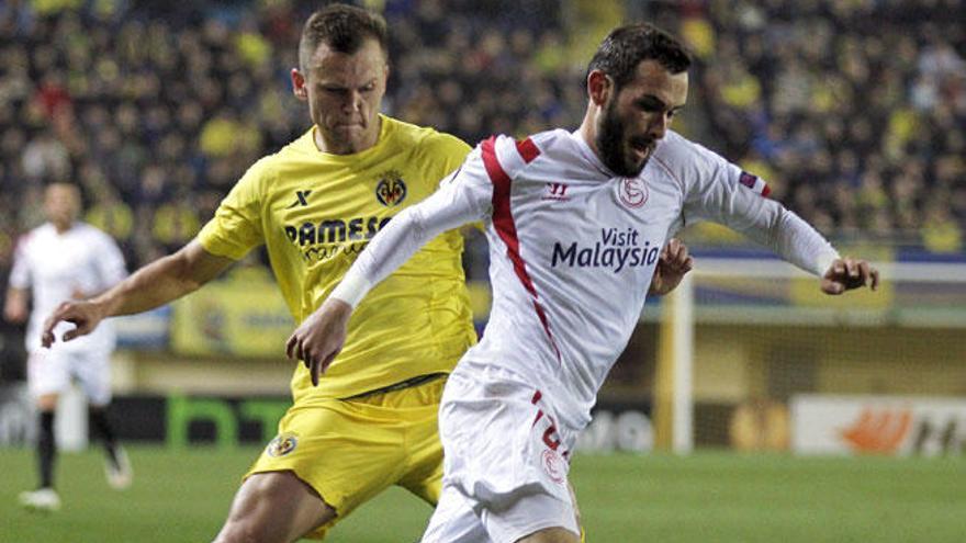 Aleix Vidal, con el Sevilla.