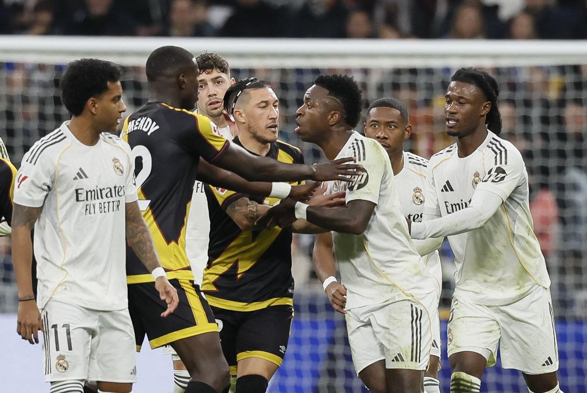 Vinícius, en el partido contra el Rayo.