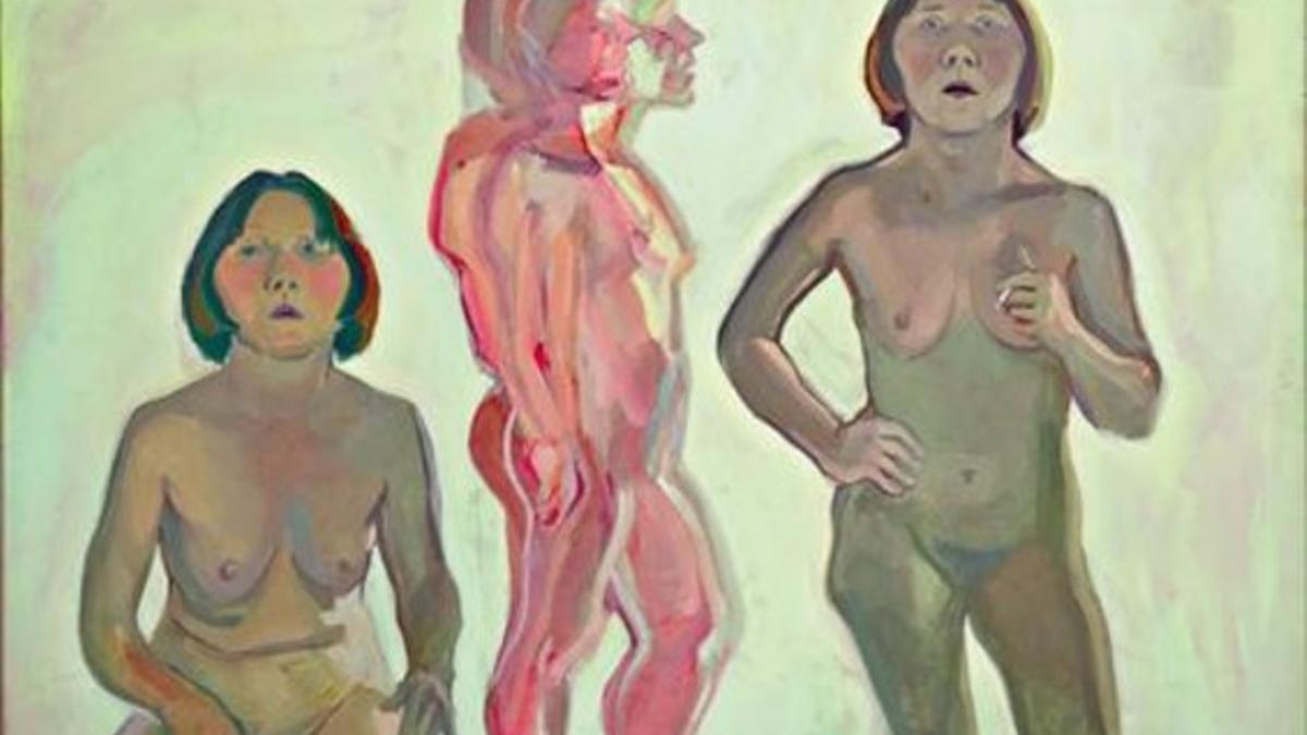 'Triple Autoretrato / New self', obra de 1972 de la pintora austriaca Maria Lessnig.