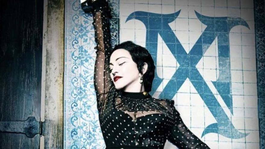 Madonna en la imagen promocional de su nuevo tour.