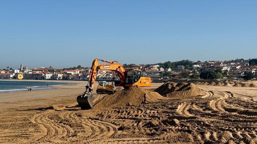 Costas regenera Praia América tras los daños de los temporales