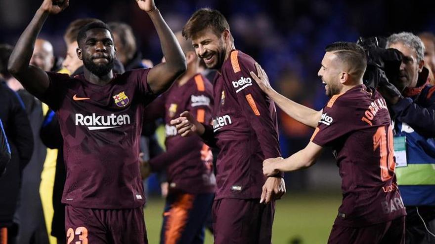 Alirón del Barcelona en Riazor