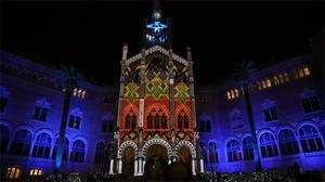 ’Mapping’ al recinte modernista de Sant Pau.