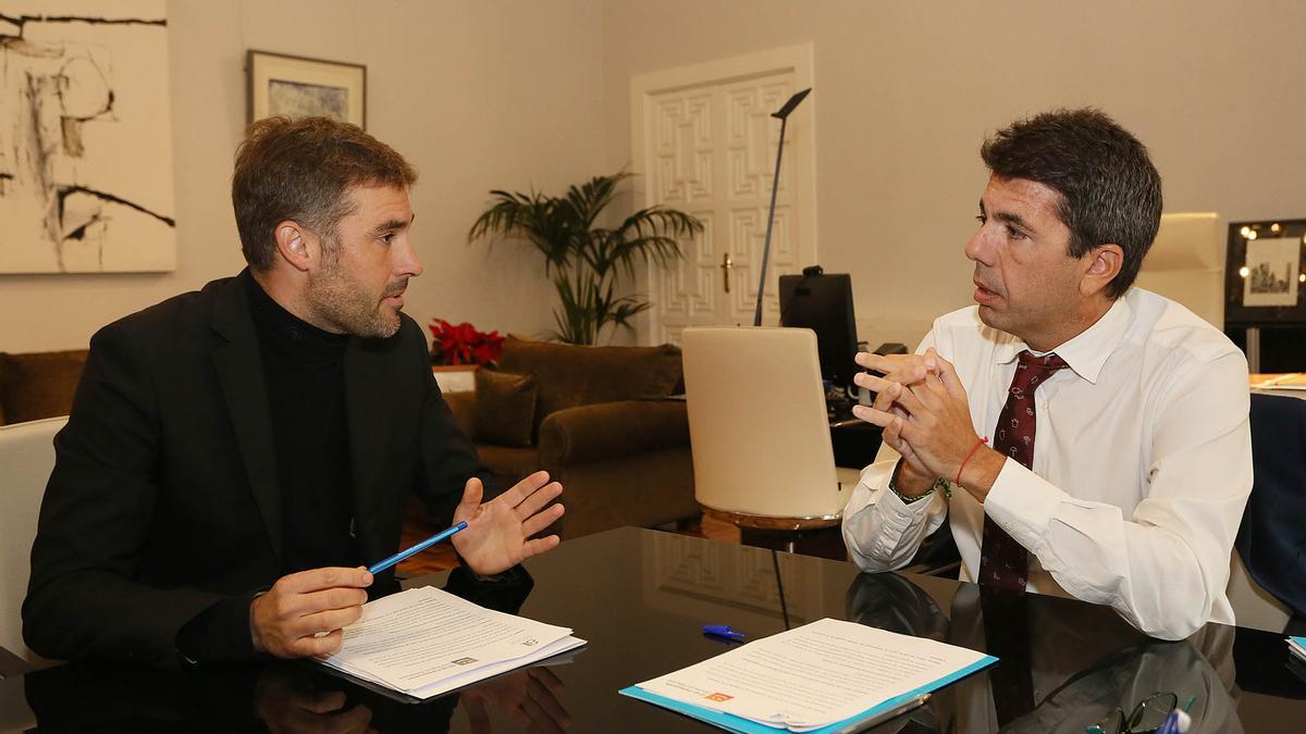 Reunión entre Gerard Fullana y Carlos Mazón