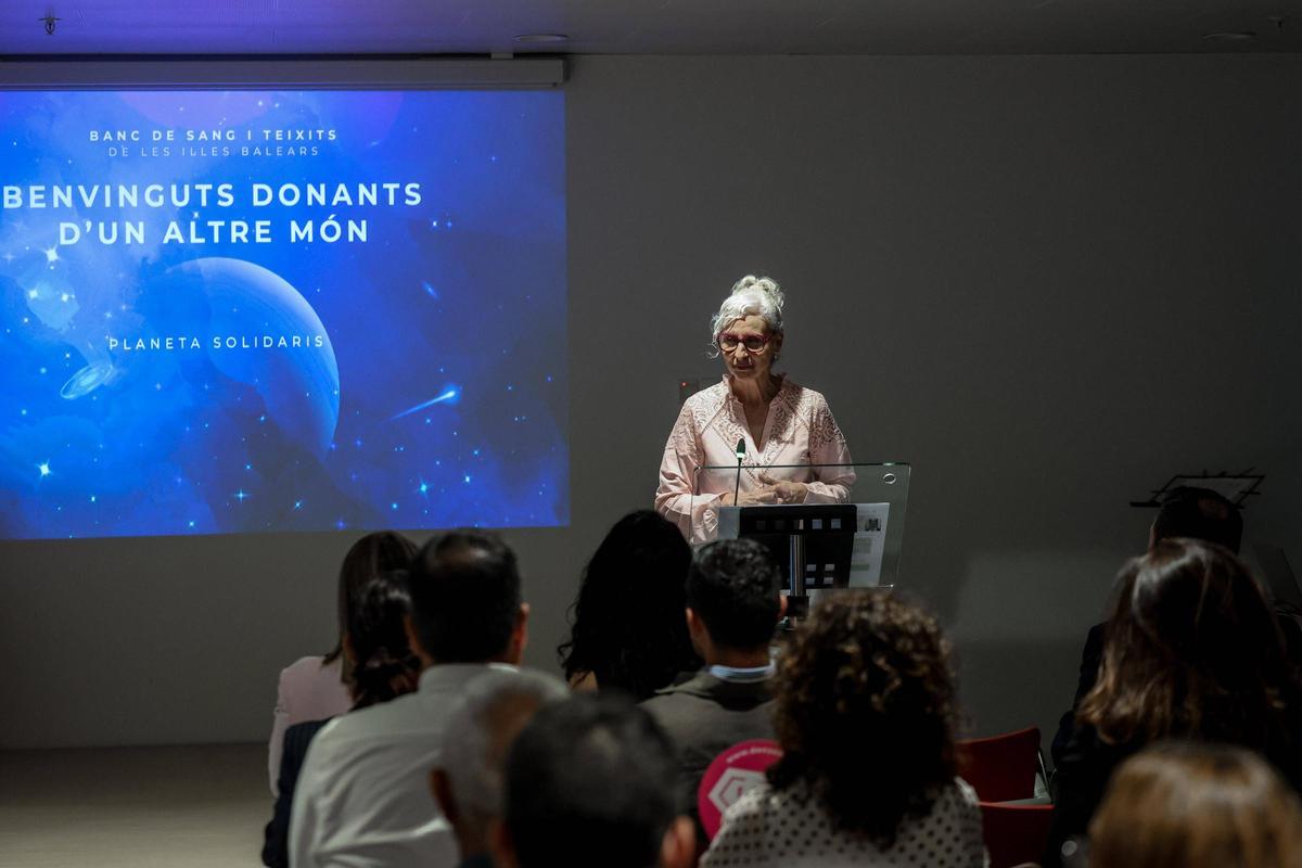 Rosa Maria Tarragó Llobera, directora gerente de la Fundación Banco de Sangre y Tejidos de las Illes Balears, ayer.
