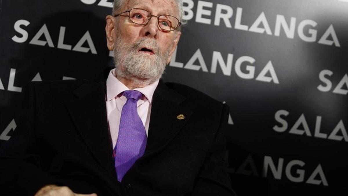 Berlanga, durante la inauguración de un cine en Madrid que lleva su nombre.