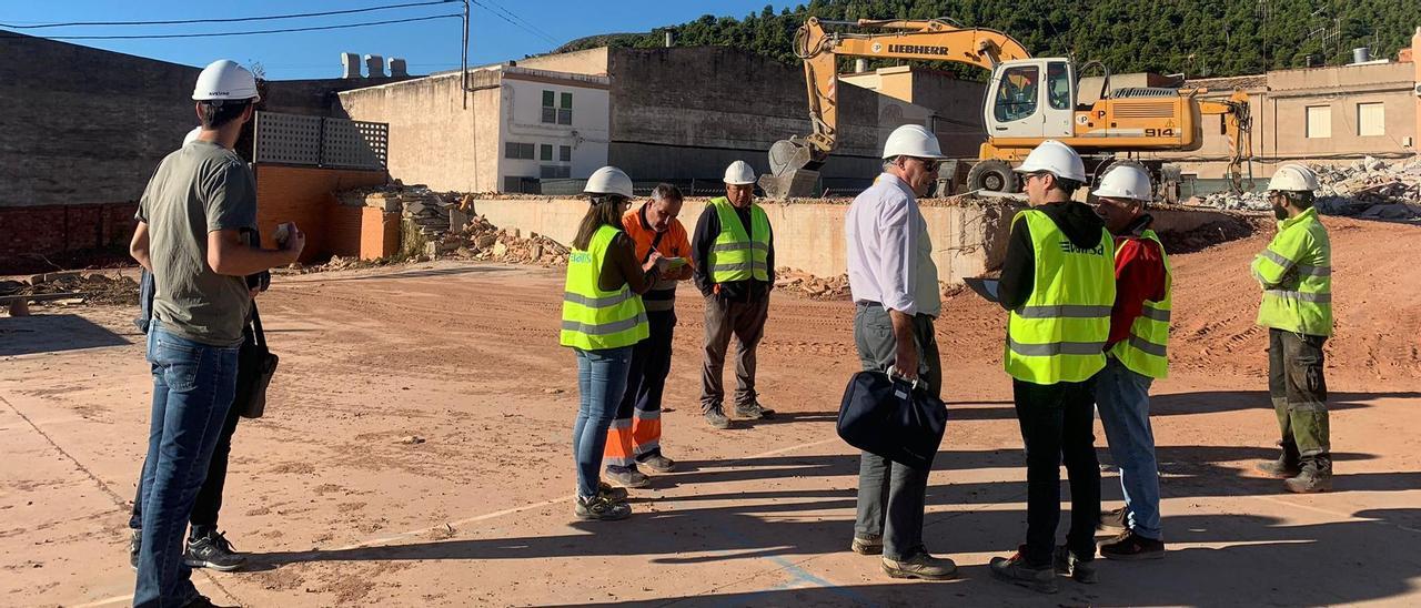 Visita a las obras del centro educativo.