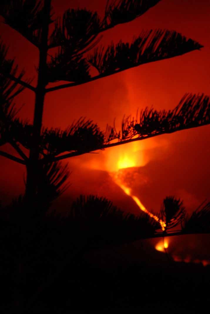 Imágenes del volcán de La palma