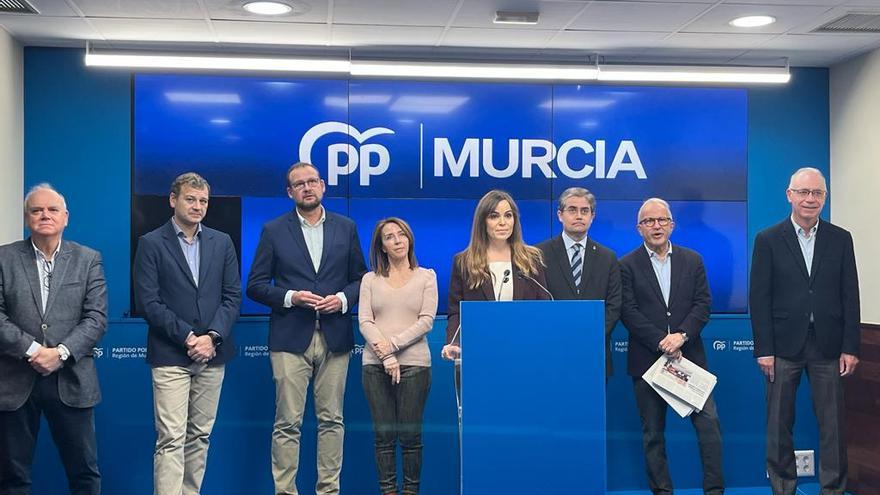 Los concejales del Grupo Popular en el Ayuntamiento de Murcia
