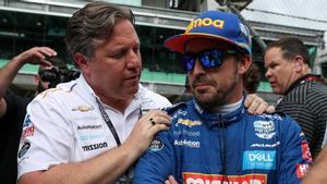 Zak Brown y Fernando Alonso