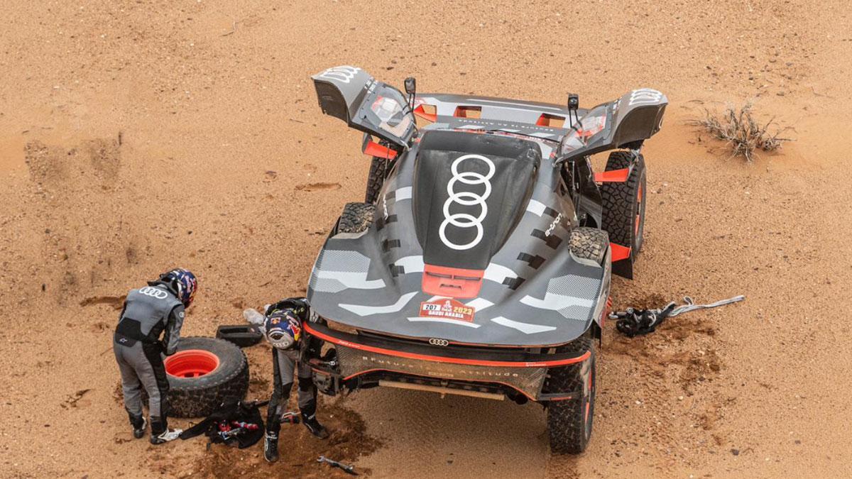 Sainz tuvo una avería en la etapa de hoy