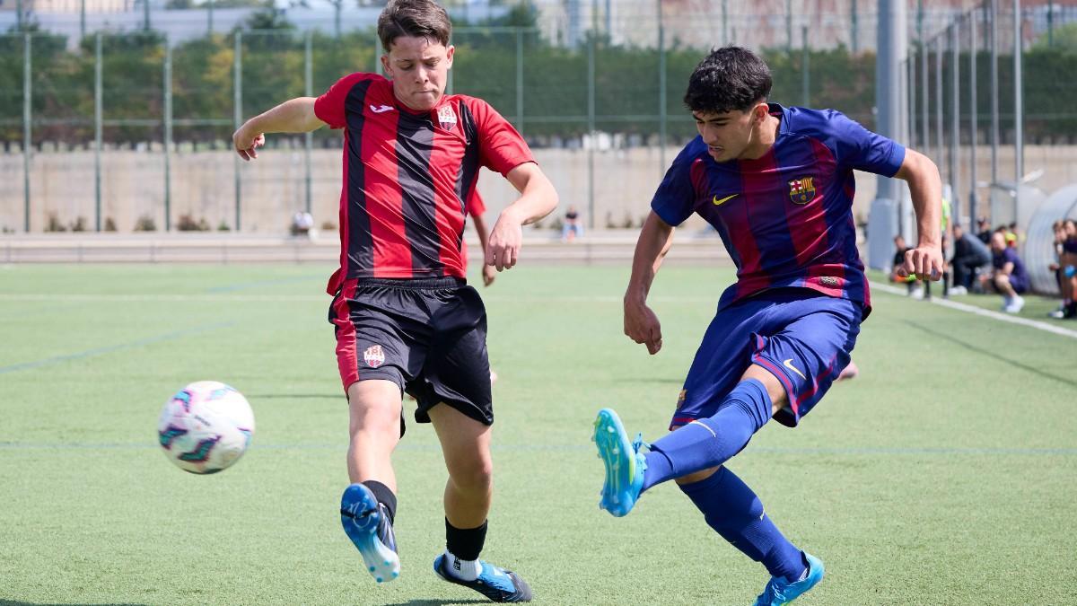 Ahmed Abarkane tiene un gran golpeo con la zurda