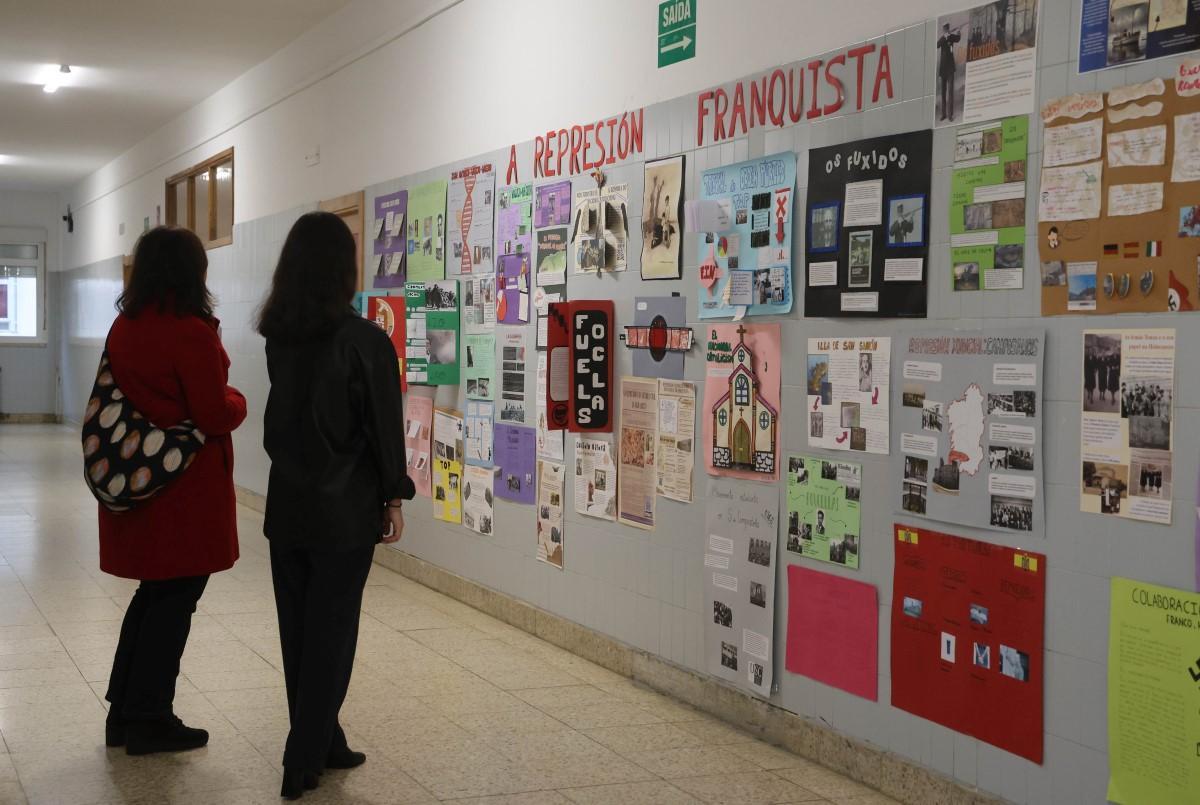Un mural realizado por el alumnado del instituto