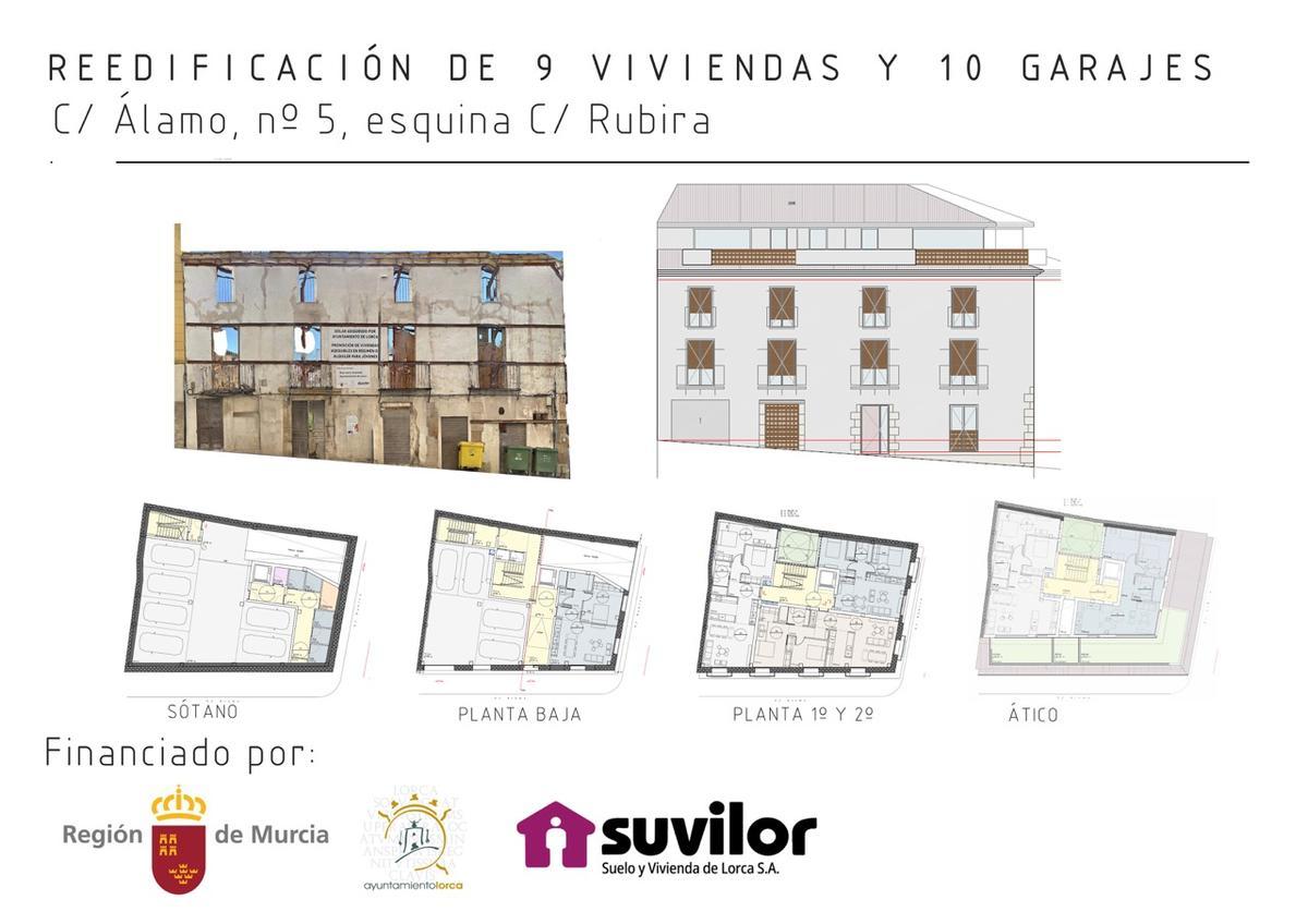 Detalle de la distribución que tendrá el edificio.