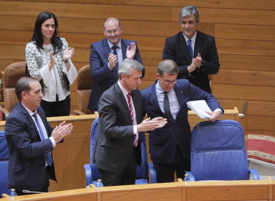 Feijóo, reelegido presidente de la Xunta