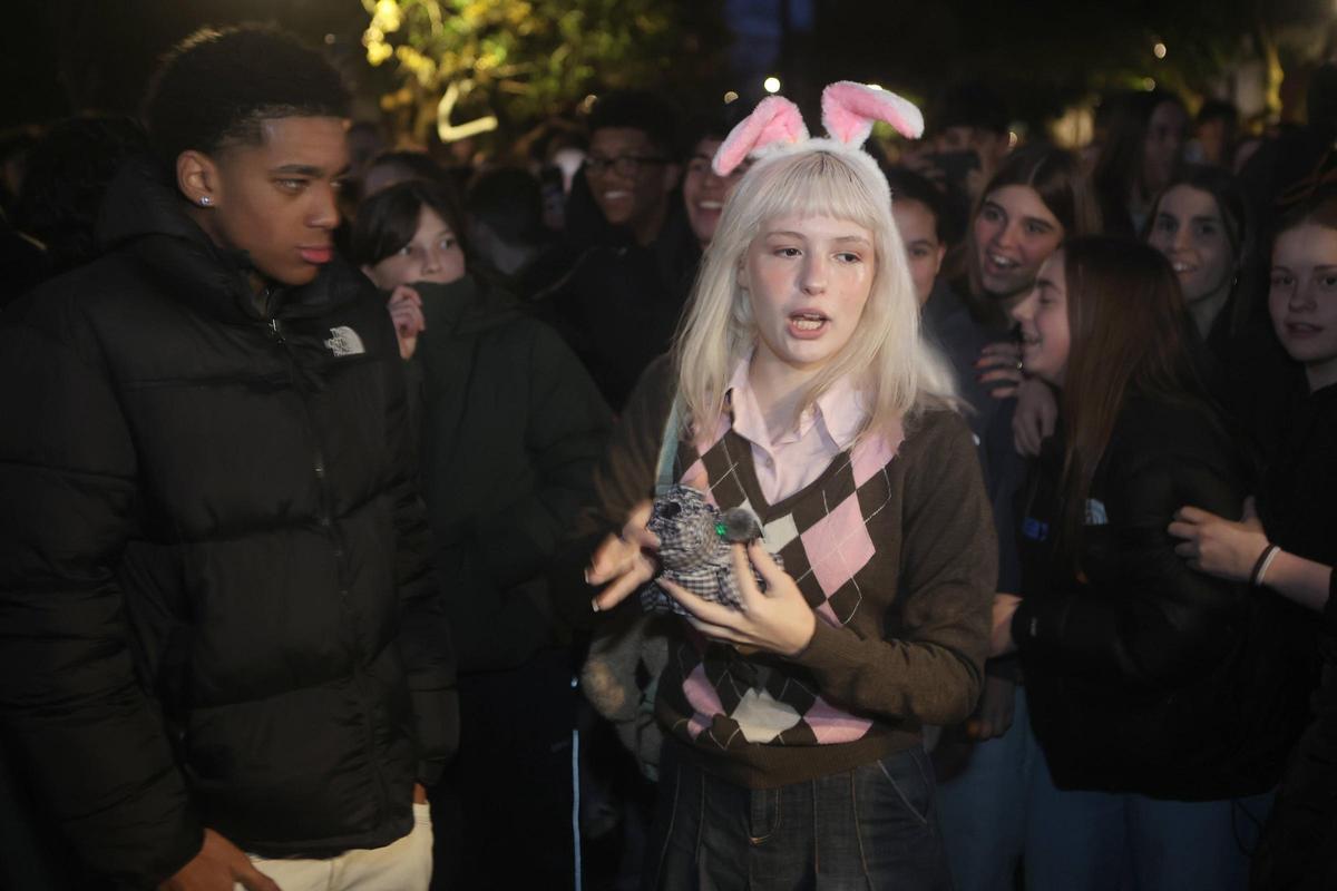 Una creadora de contenido que se caracterizó en la quedada de 'therians'