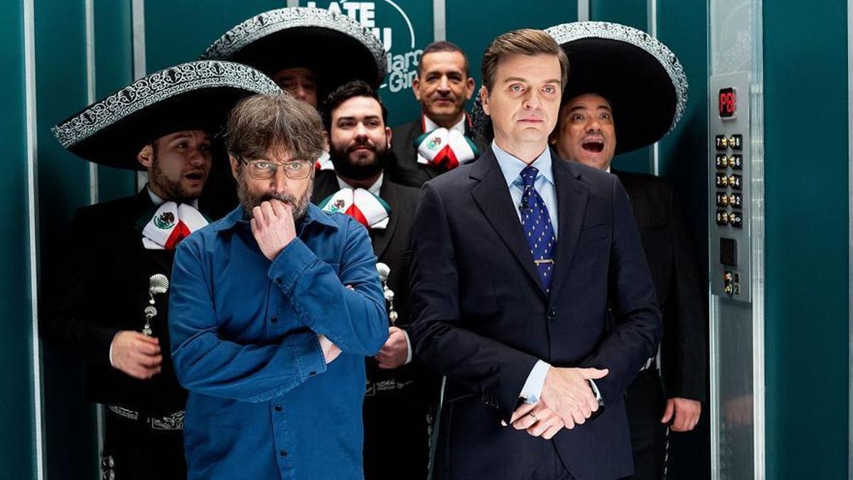 Marc Giró, junto a Jordi Évole en 'Late Xou'. /