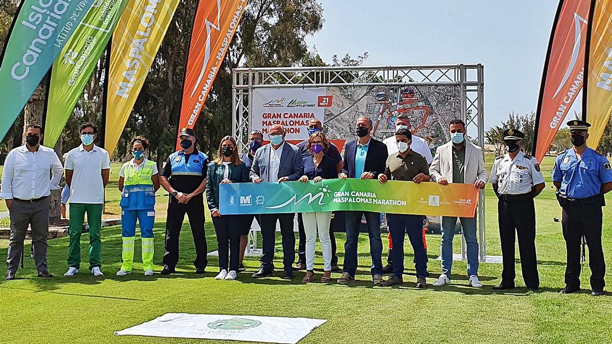 Imagen de la presentación oficial del recorrido de la prueba, celebrada ayer en Maspalomas Golf. | | CARLOS MORENO