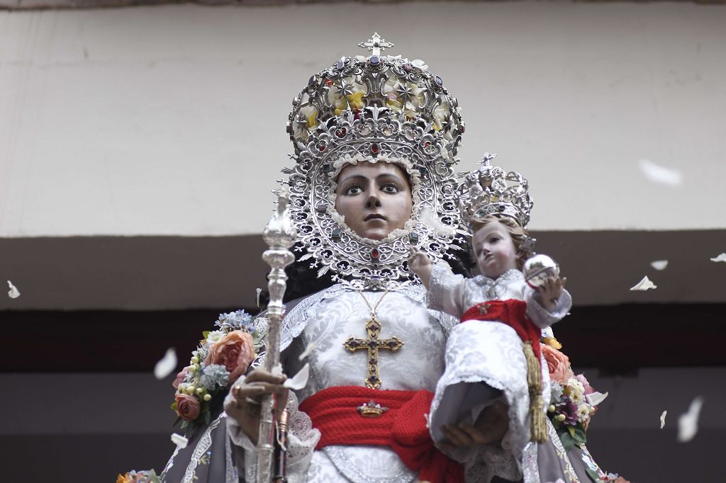 Bajada de la Virgen de la Fuensanta desde su Santuario hasta el templo catedralicio de Murcia