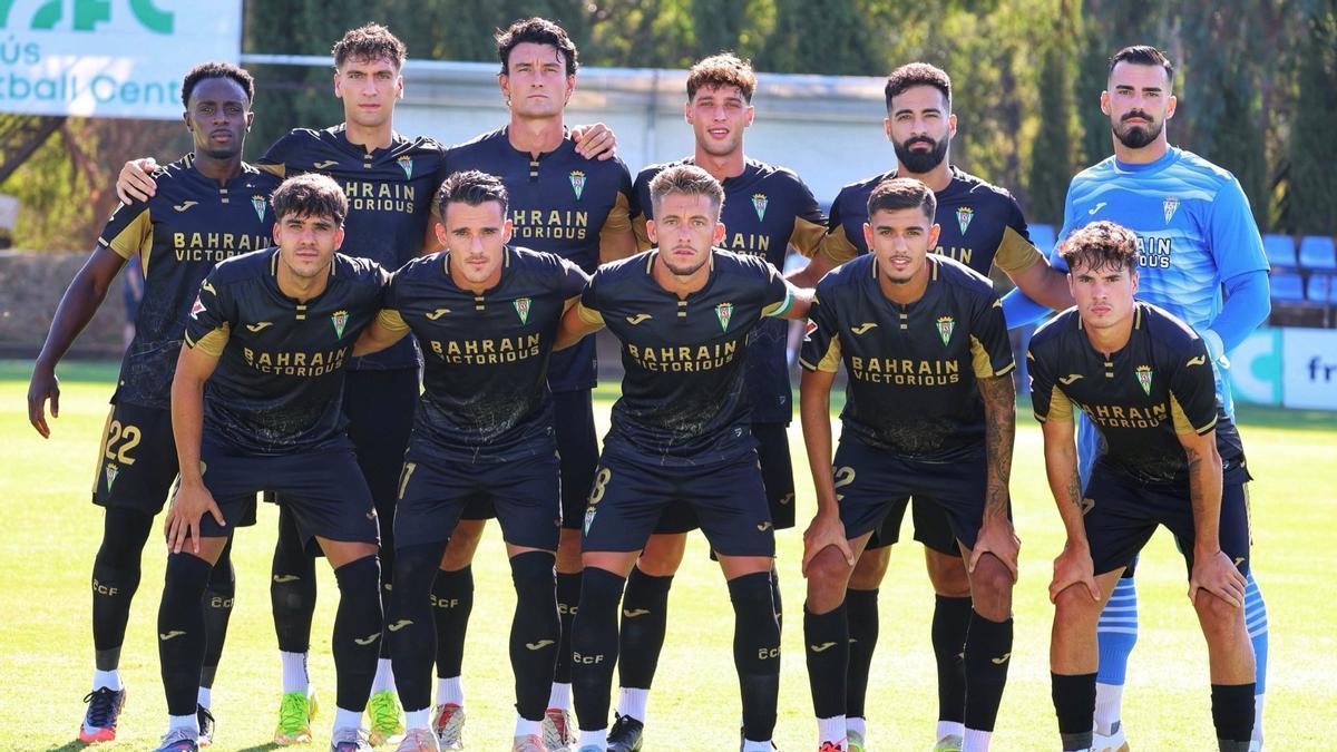 Once inicial del Córdoba CF en el duelo ante el Almería.