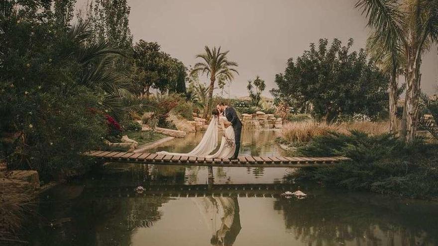 Bedman y Abascal, el día de su boda.