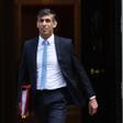 British Prime Minister Rishi Sunak departs for PM Questions at the parliament in London