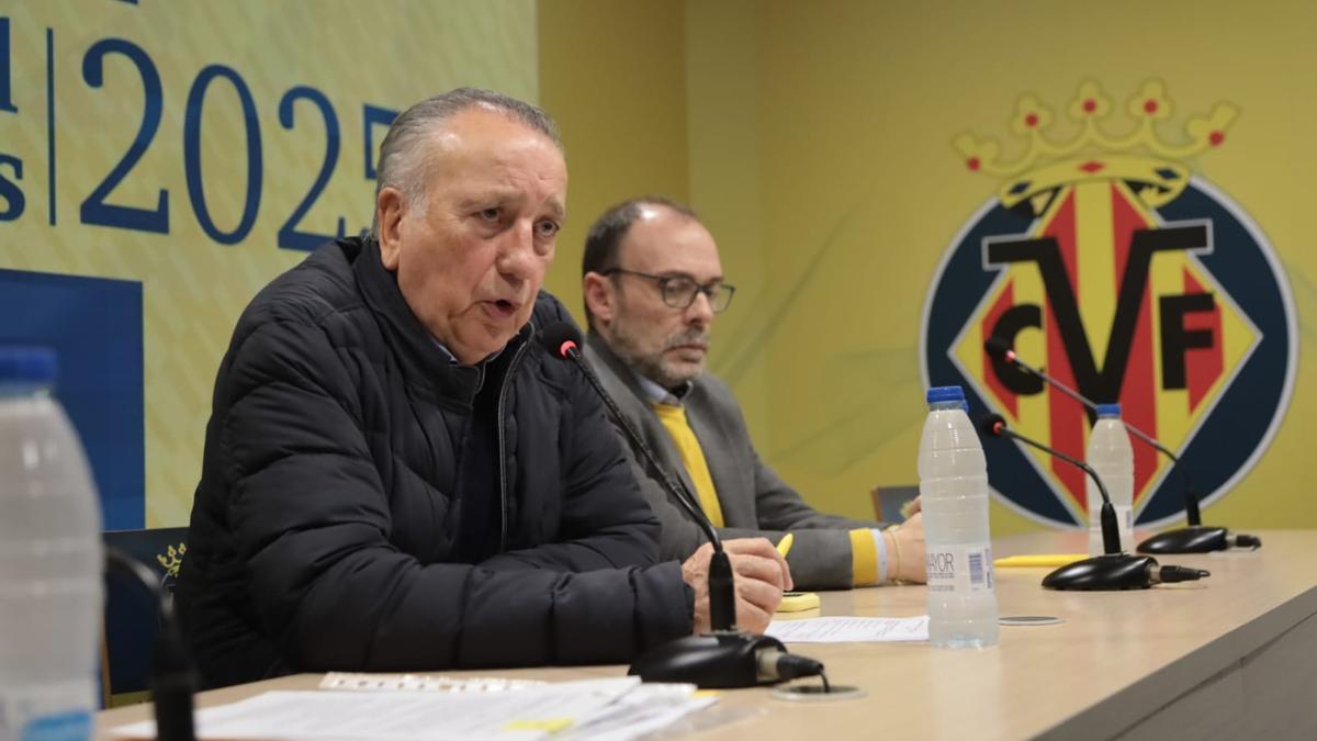 Fernando Roig, en la junta general de accionistas del Villarreal.