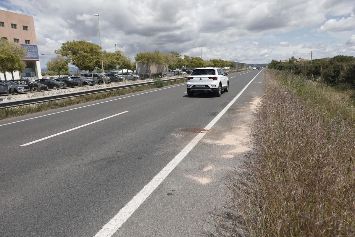 Lugar donde ha ocurrido el accidente mortal con la conductora que se ha dado a la fuga