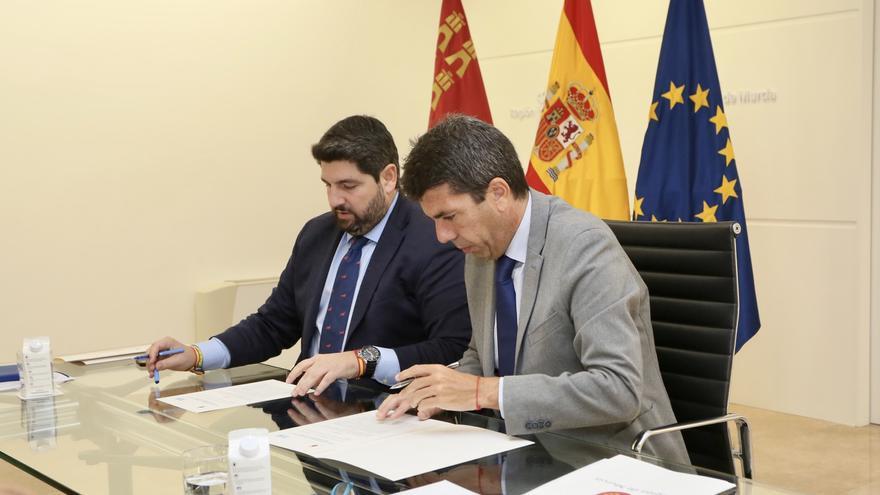 Mazón y López Miras acuerdan presentar juntos las alegaciones y recursos contra el recorte del Tajo-Segura