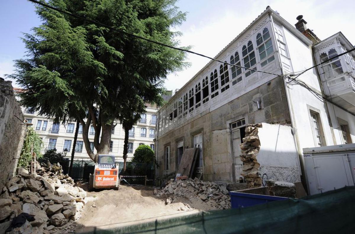Estado de las obras
en la planta baja. | // BERNABÉ / LUCÍA ABELEDO