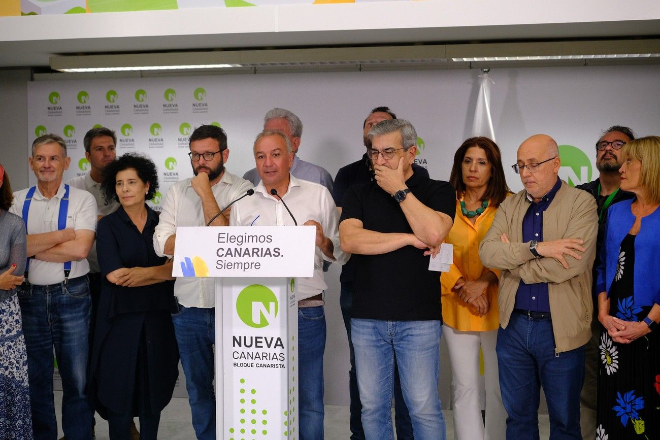 Luis Campos valora los resultados obtenidos por Nueva Canarias en los comicios del 23J