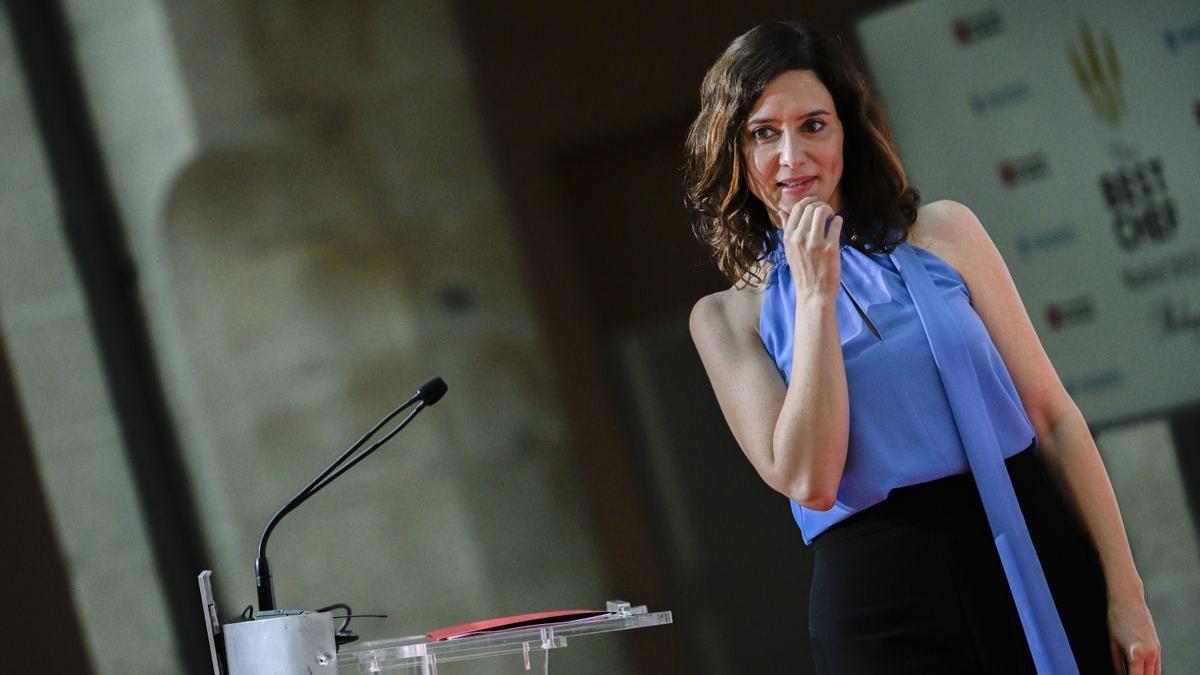 Isabel Díaz Ayuso en el Best Chef Awards 2022 en Madrid.