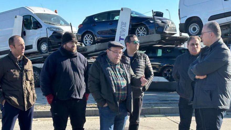 Reunión de Prada con la Asociación de Transportistas de Zamora.