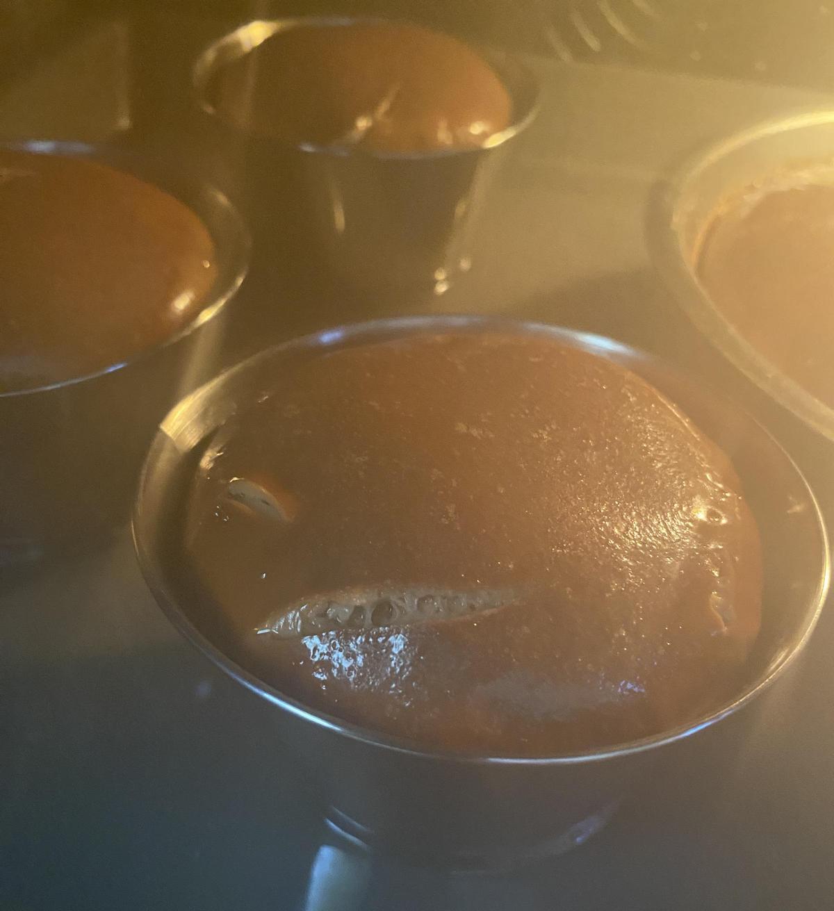 Flan de café: En el horno al baño maría
