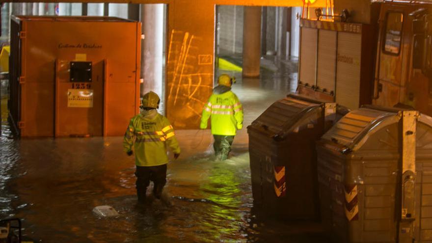 Imagen de las inundaciones en el Hospital de Sant Joan