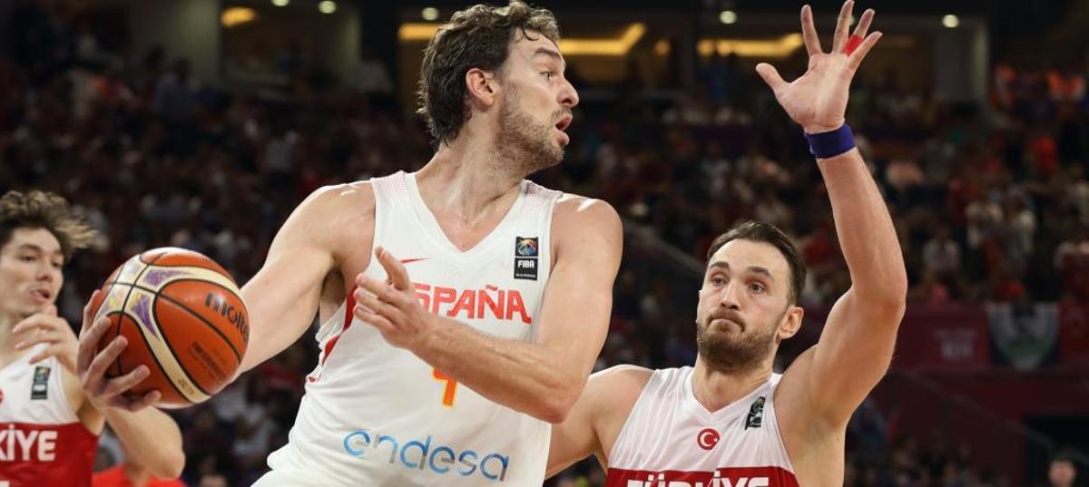 Pau Gasol en el partido del domingo.