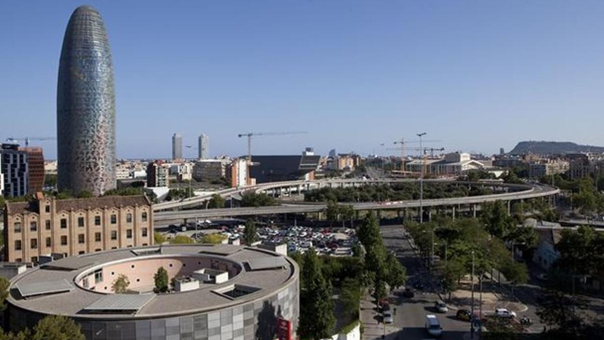 La plaza de las Glòries.