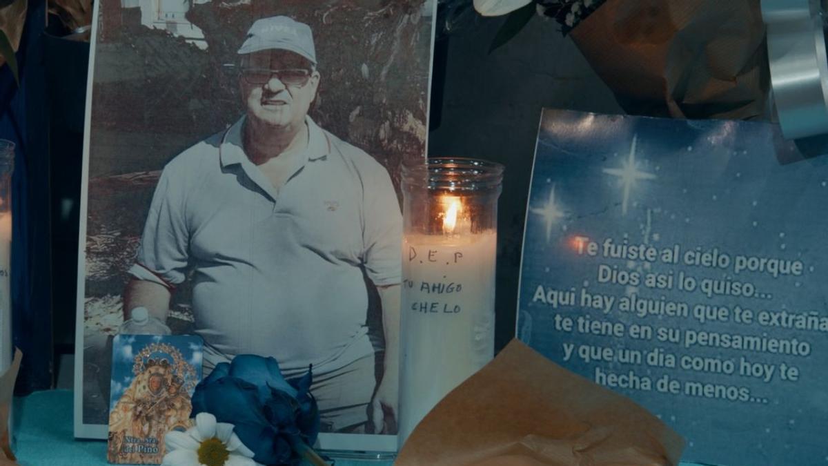 Flores para Vicente, el empresario apuñalado en Schamann