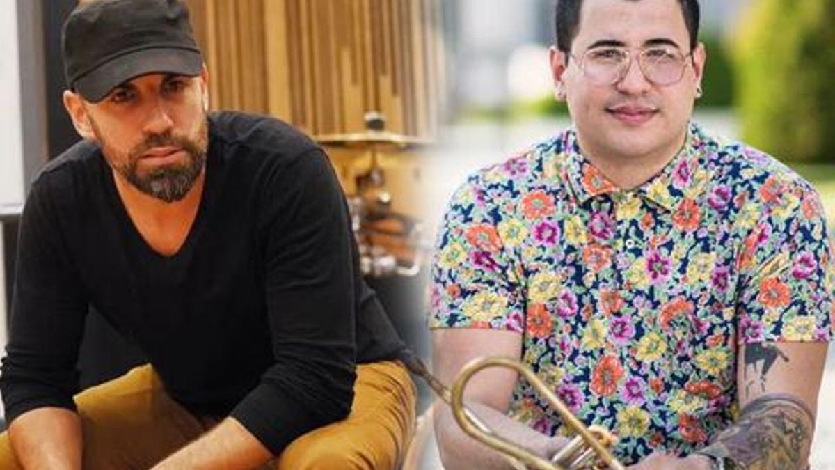 Los músicos Jorge Pérez y Chipi Chacón actuarán el próximo 14 de febrero en Moll de Costa junto a la banda Suena el Bembé.
