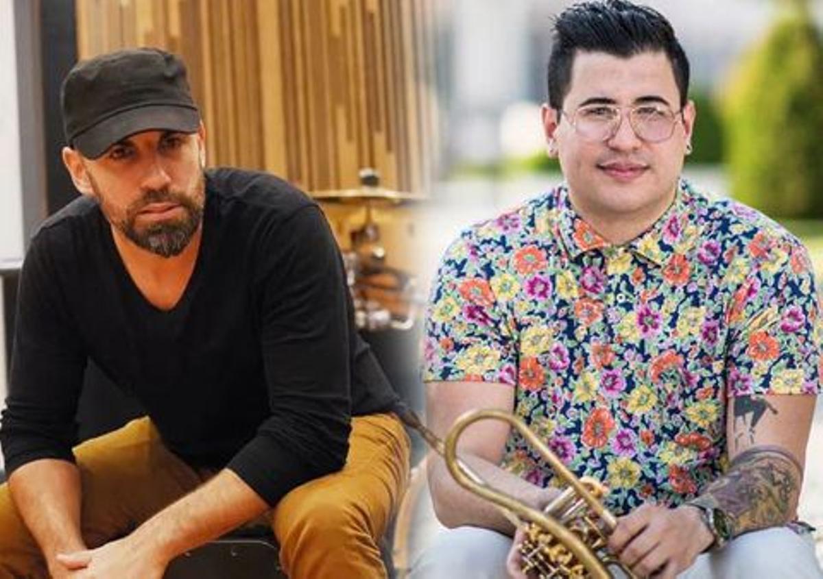 Los músicos Jorge Pérez y Chipi Chacón actuarán el próximo 14 de febrero en Moll de Costa junto a la banda Suena el Bembé.