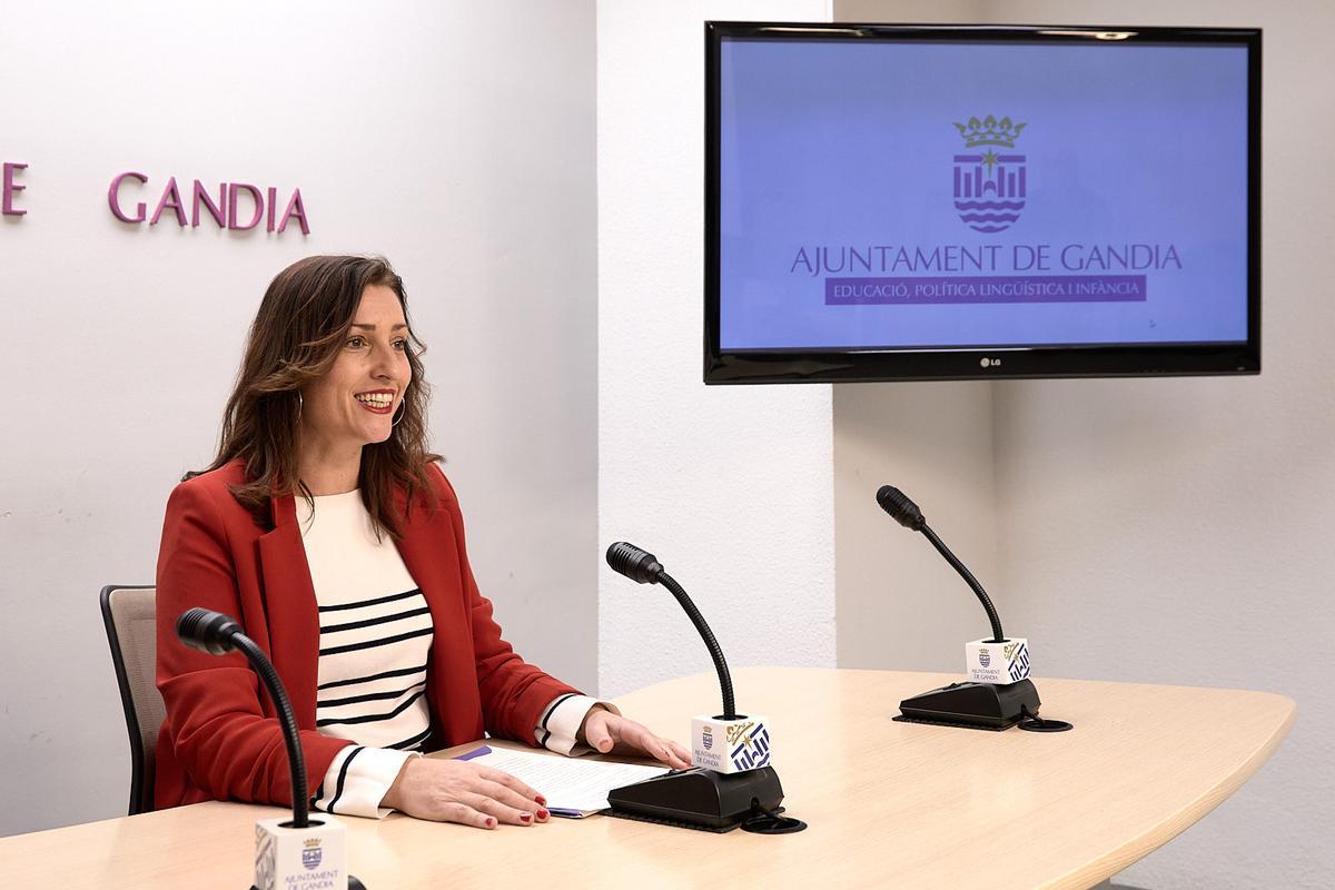 Esther Sapena, regidora d’Educació, Infància i Política Lingüística de Gandia.