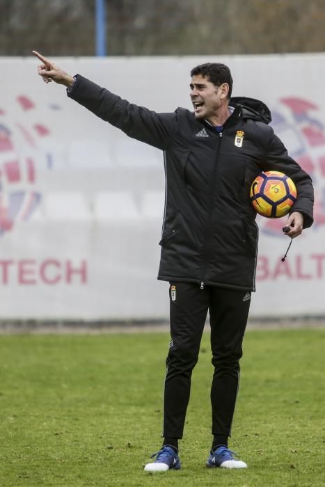 Entrenamiento del Real Oviedo en El Requexón