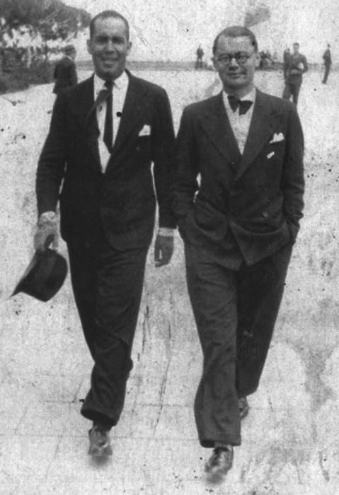 Manuel Monasterio (d), junto a su amigo Pedro Cárdenes.